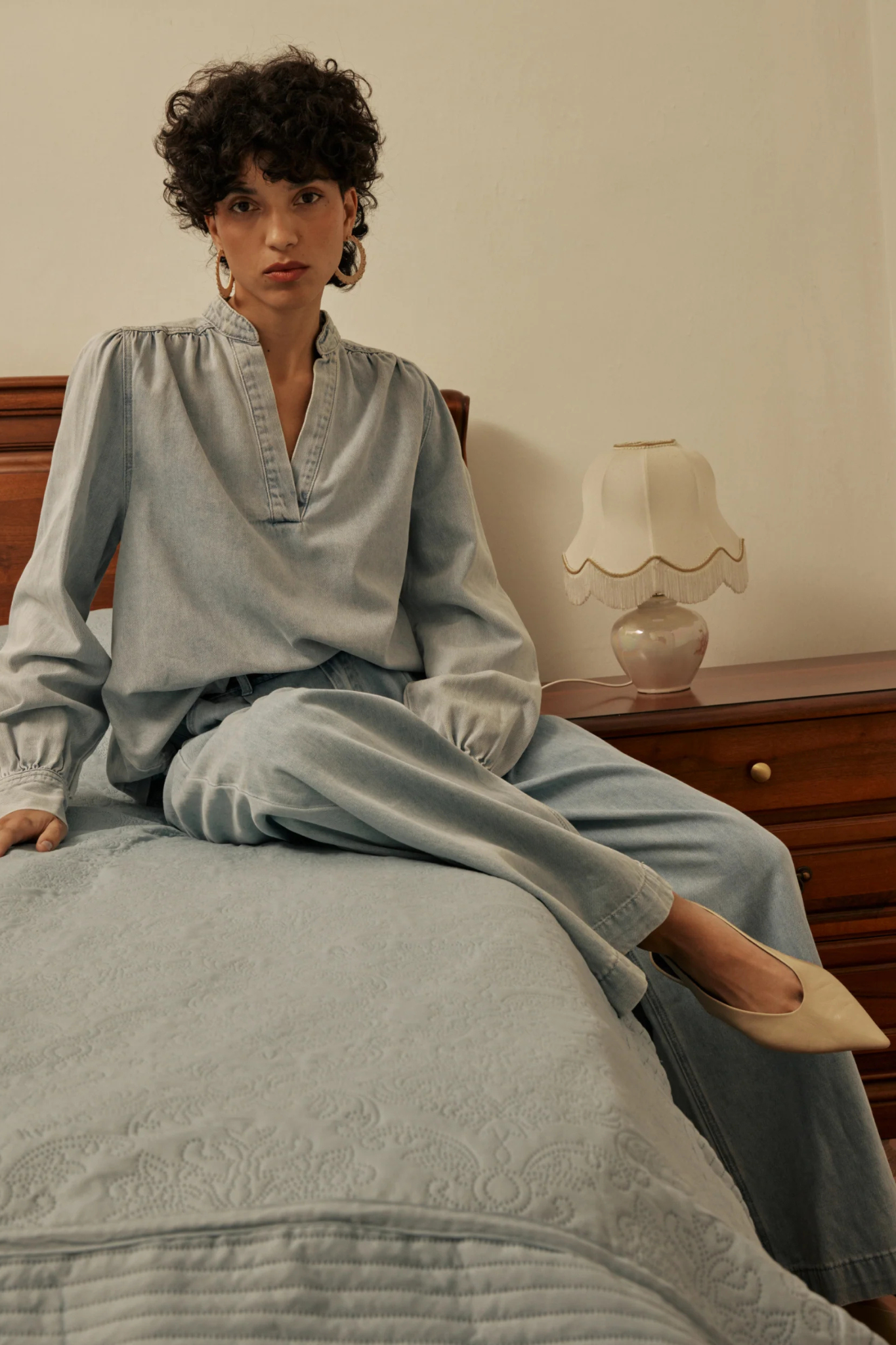 VALORY BLOUSE - SKY BLUE