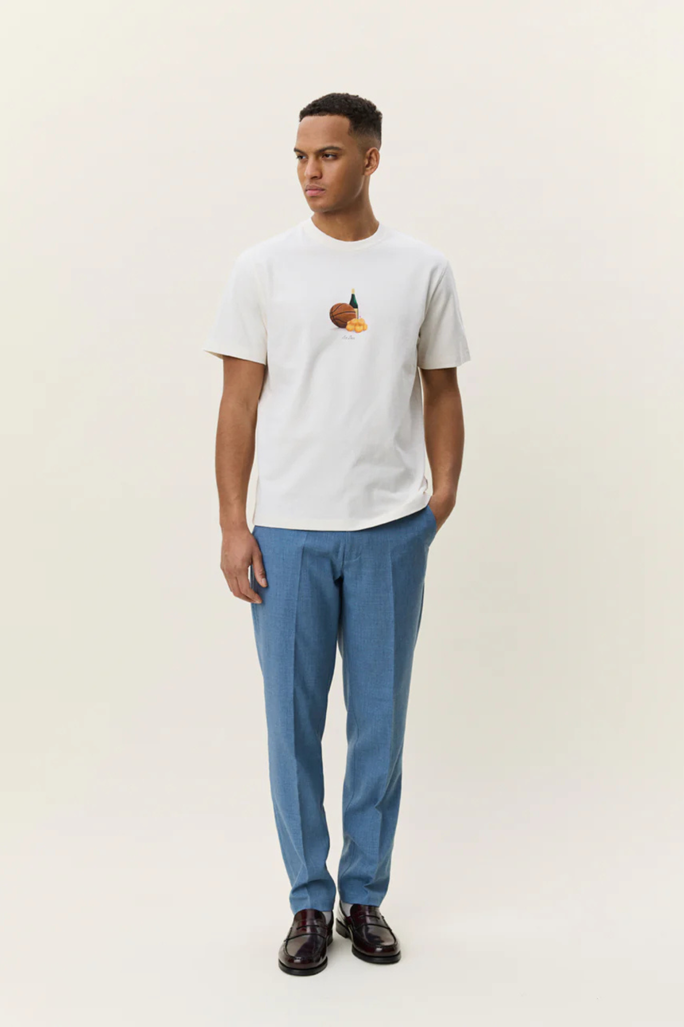 LEMONS T-SHIRT - EGGNOG WHITE
