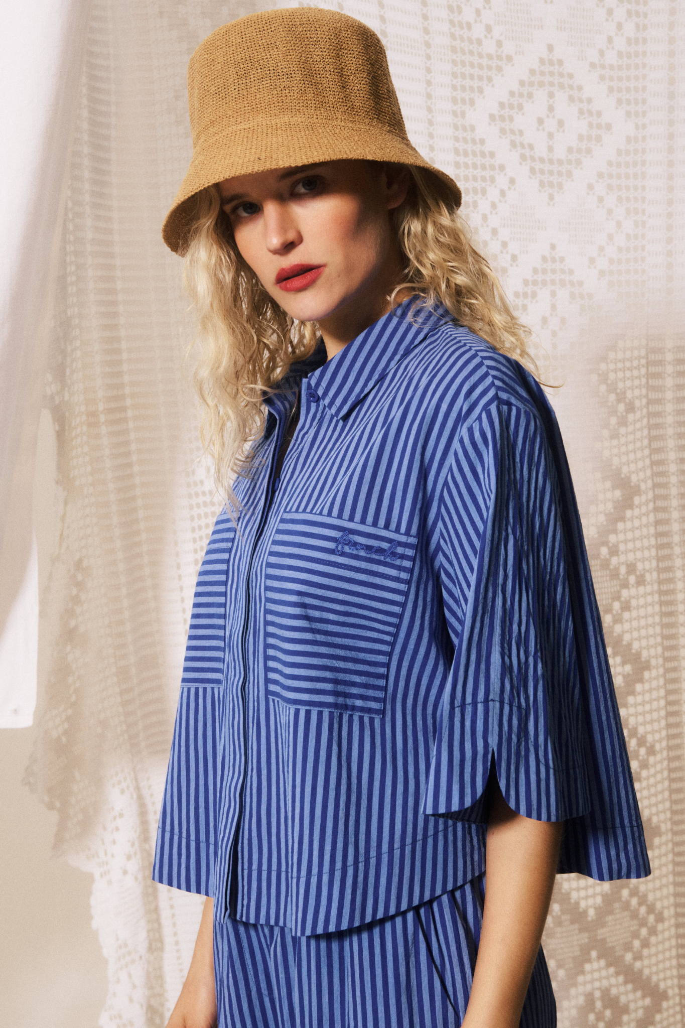 ANNA SHIRT - BLEU ELECTRIQUE
