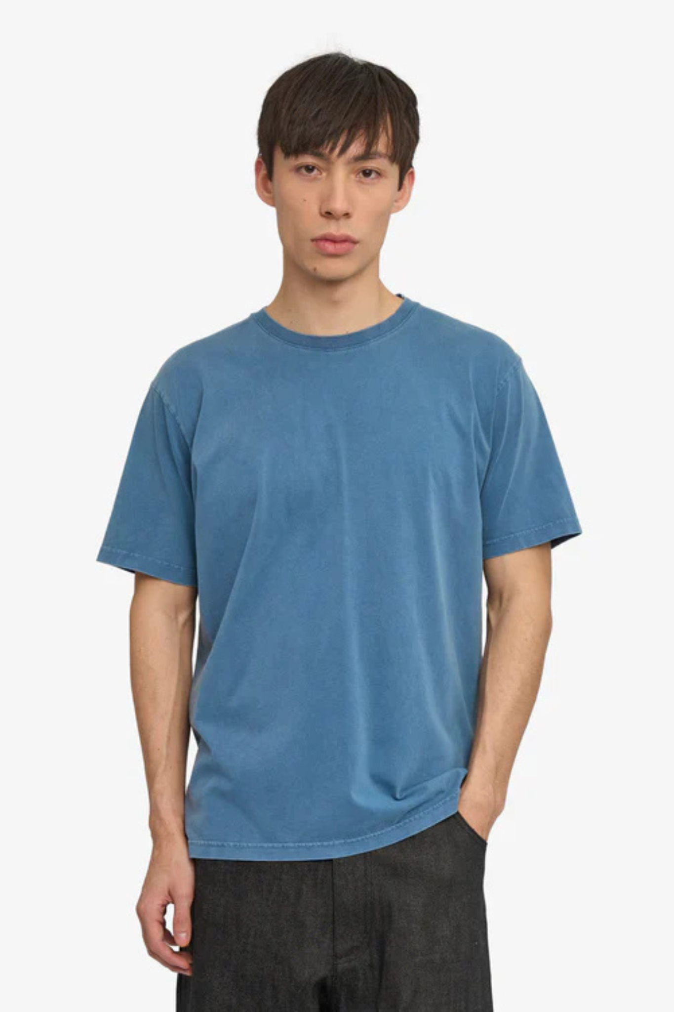 CLASSIC ORGANIC T-SHIRT - FADED INDIGO