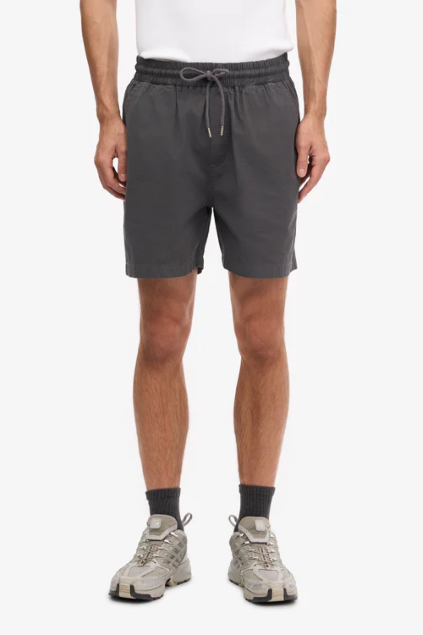 ORGANIC TWILL SHORTS - LAVA GREY