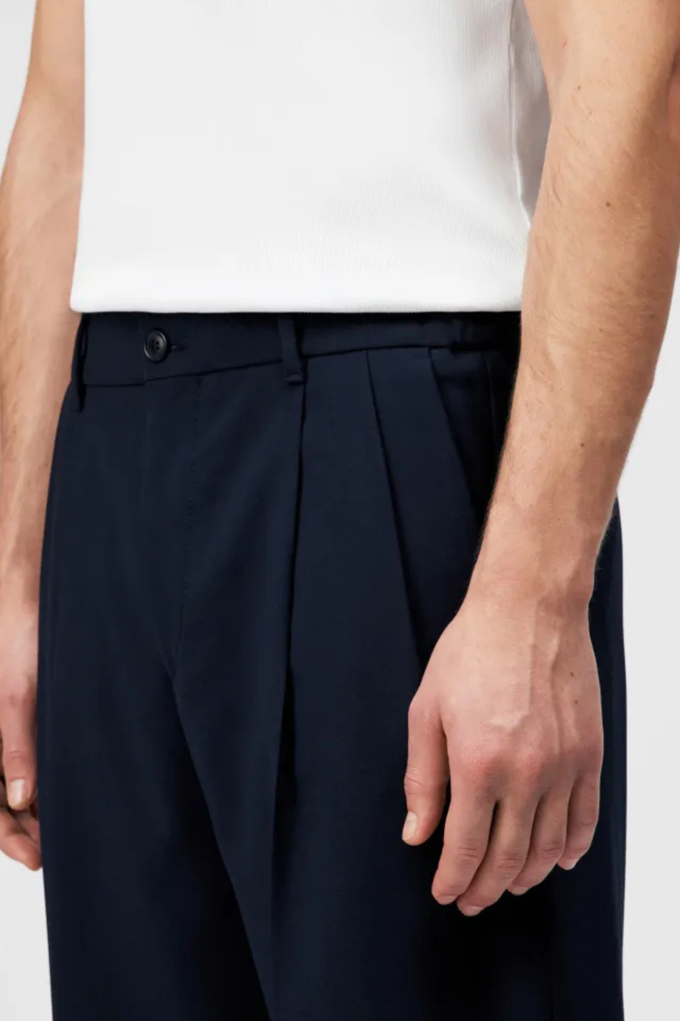LEEK WIDE PANTS - BLUE