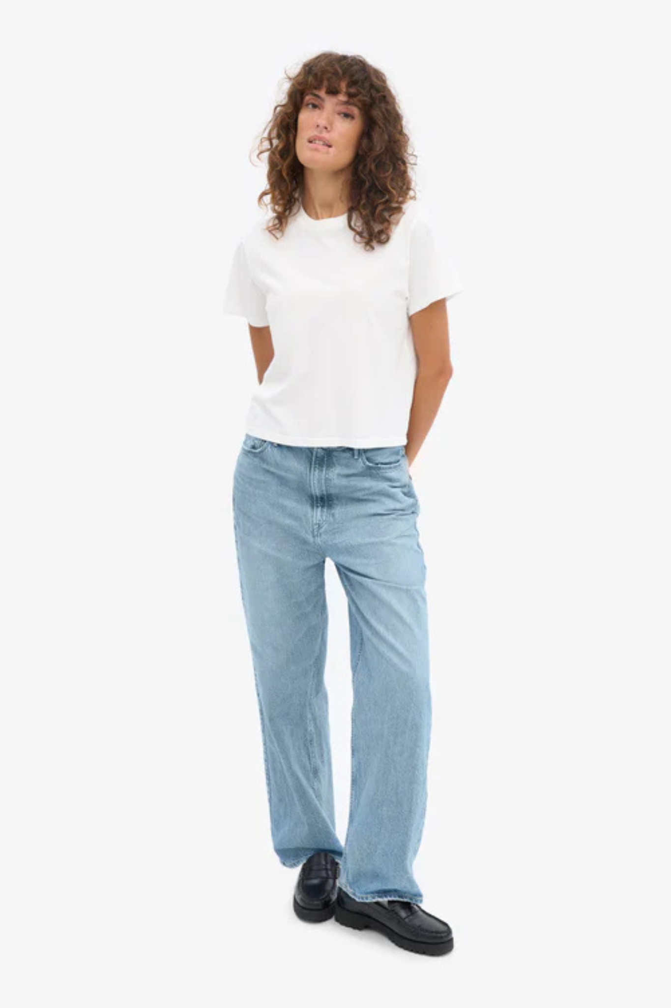 ORGANIC BOXY CROP T-SHIRT - OPTICAL WHITE