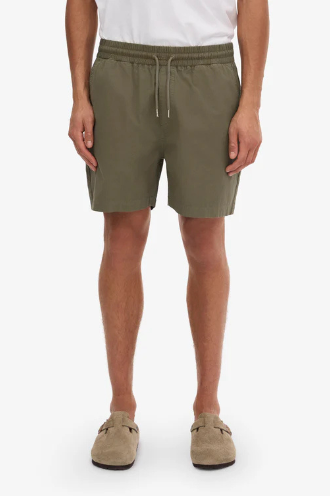 ORGANIC TWILL SHORTS - DUSTY OLIVE