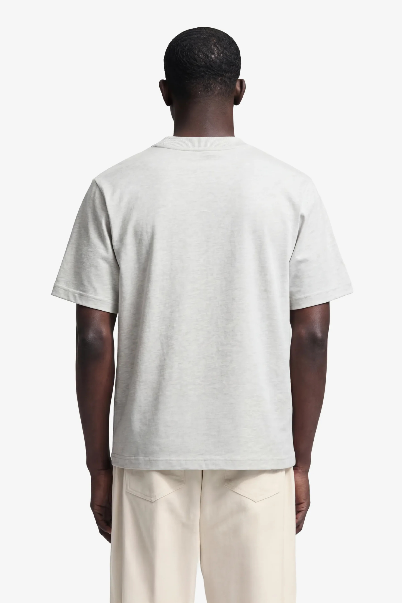 LEMON OUTLINE T-SHIRT - GREY MELANGE