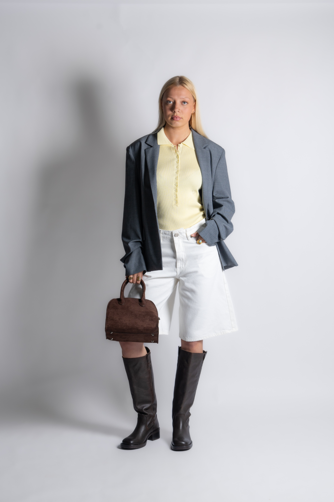 MEMPHIS REAL SUEDE BAG - COFFEE