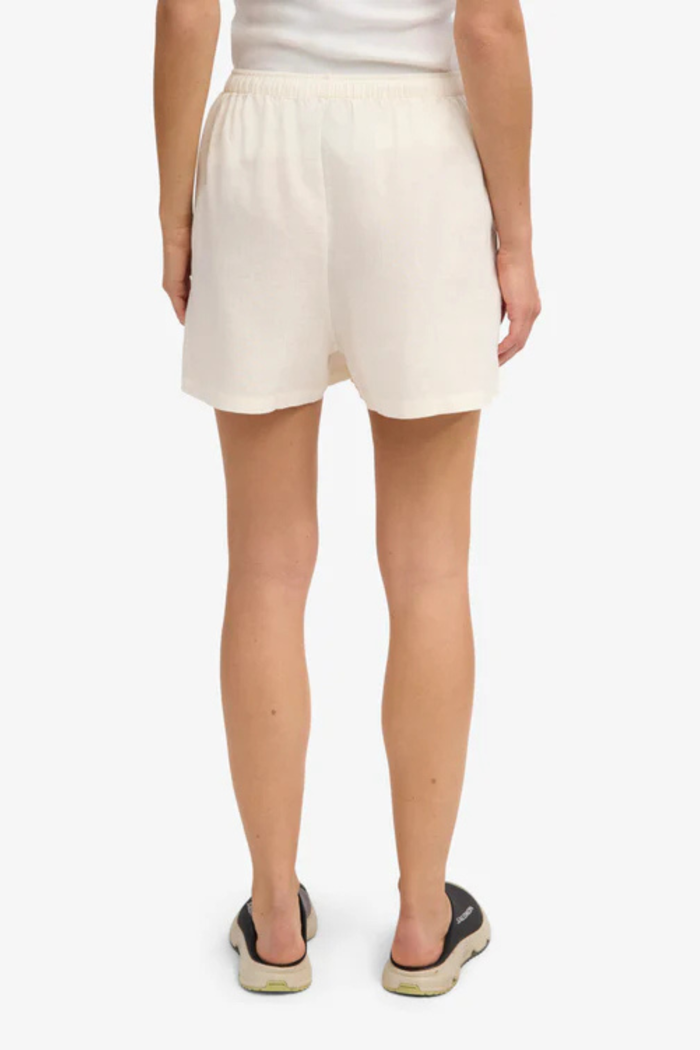 LINEN SHORT - IVORY WHITE