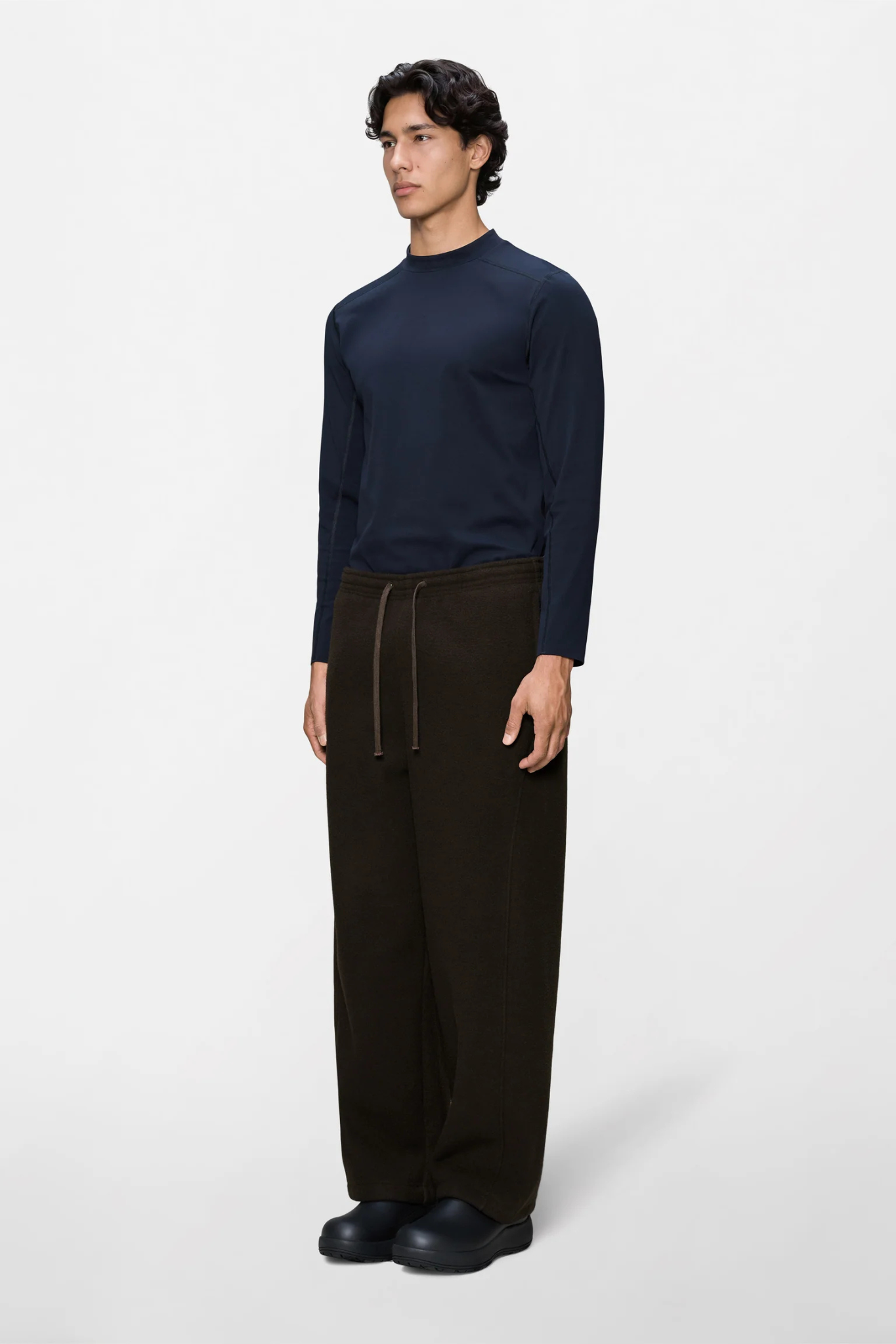 FLEECE PANTS - BARK