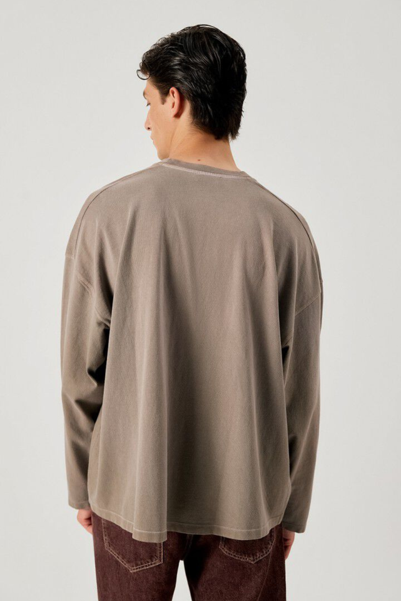 AFOMA T-SHIRT LONGSLEEVES MEN - GRISOU SPRAY VINTAGE