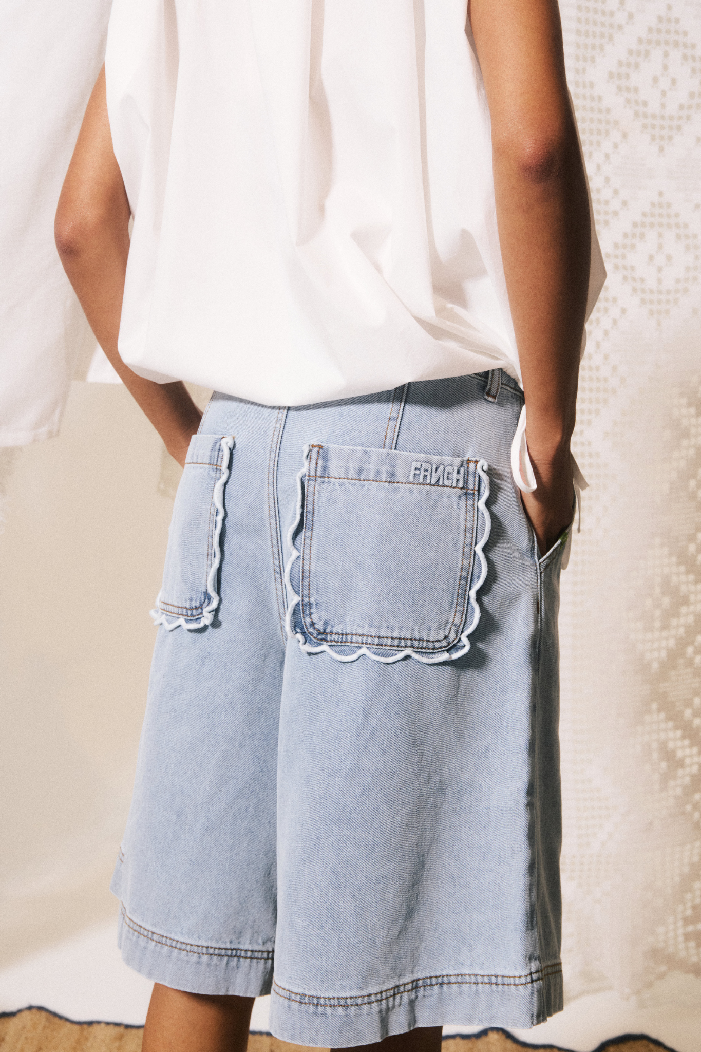 GASPARE SHORT - BLEU JEAN