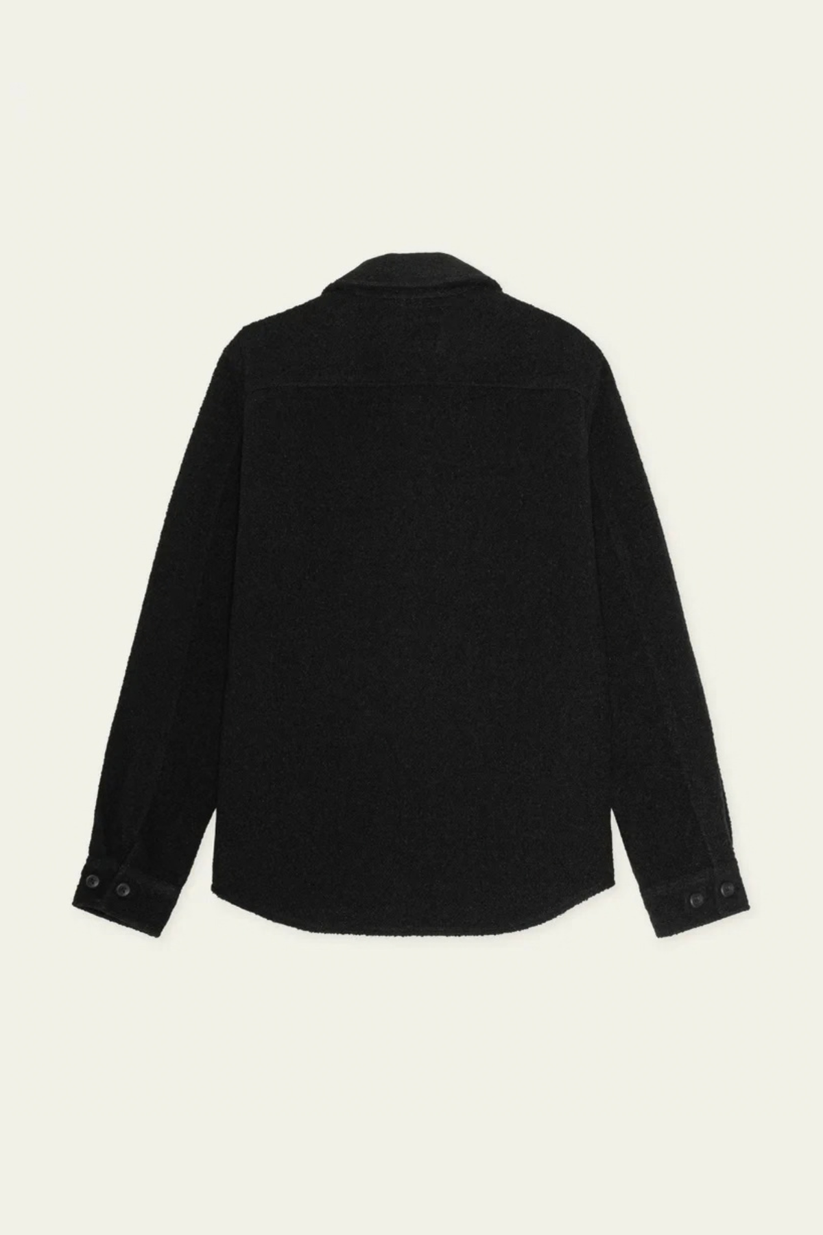 BOUCLÈ OVERSHIRT - BLACK
