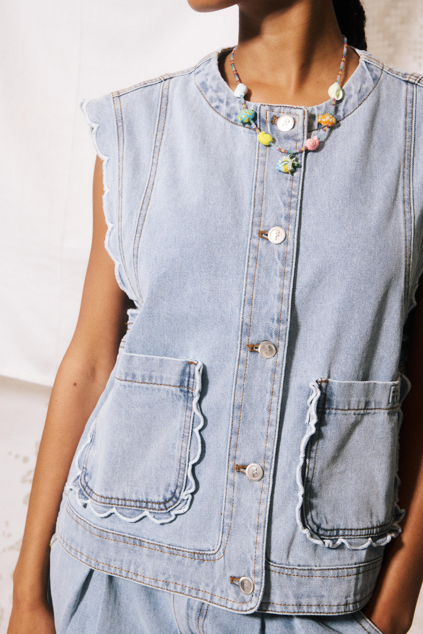 LILLO VEST - BLEU JEAN