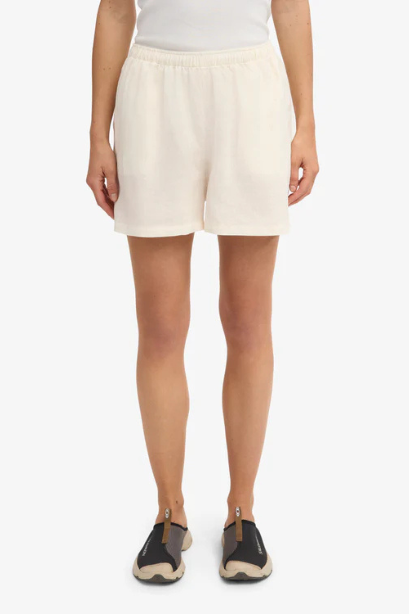 LINEN SHORT - IVORY WHITE
