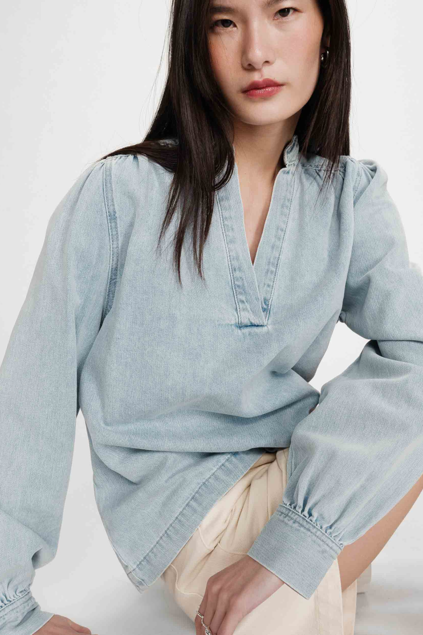 VALORY BLOUSE - SKY BLUE
