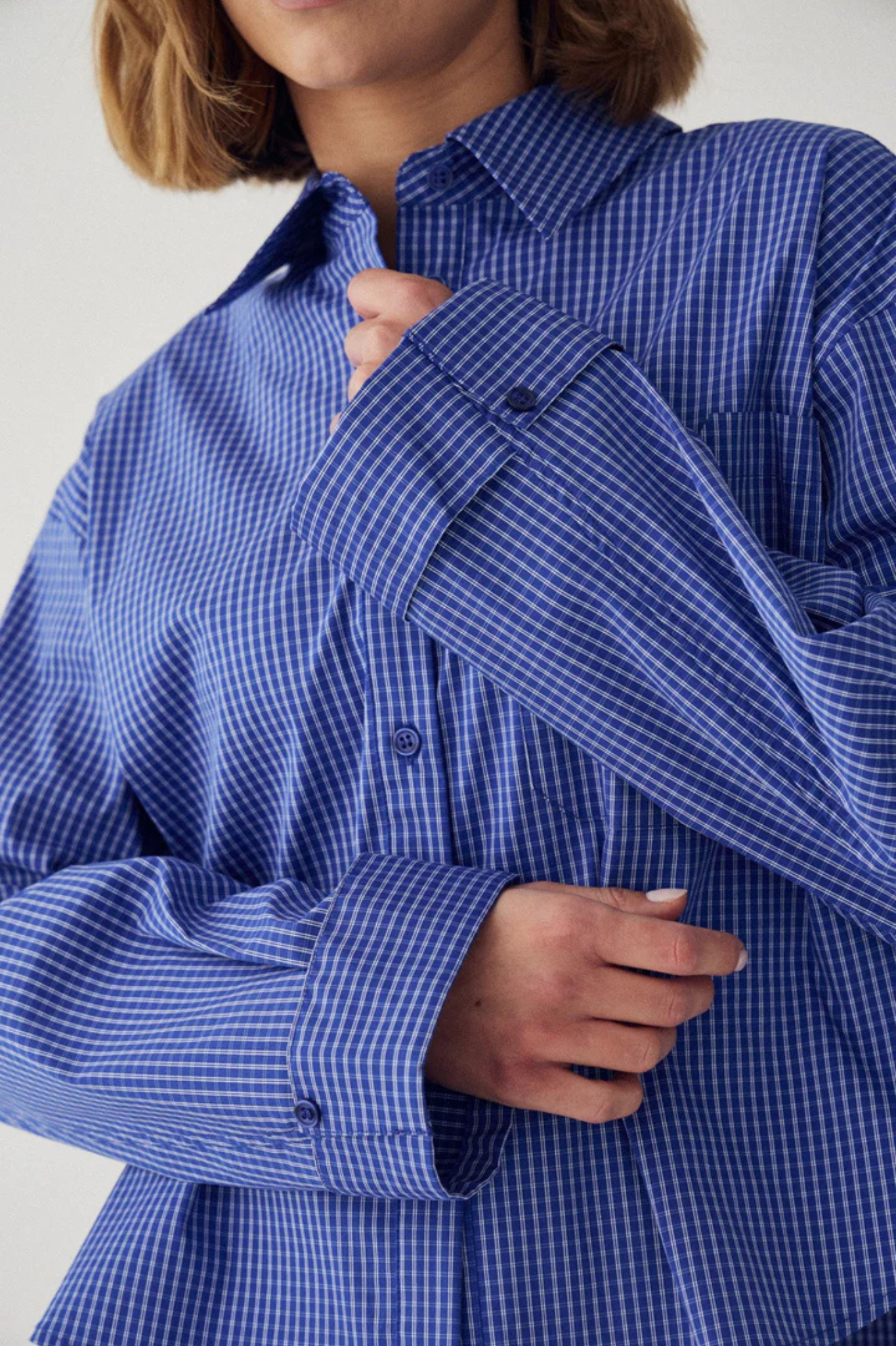 MARLON C SHIRT - DAVY BLUE CHECK