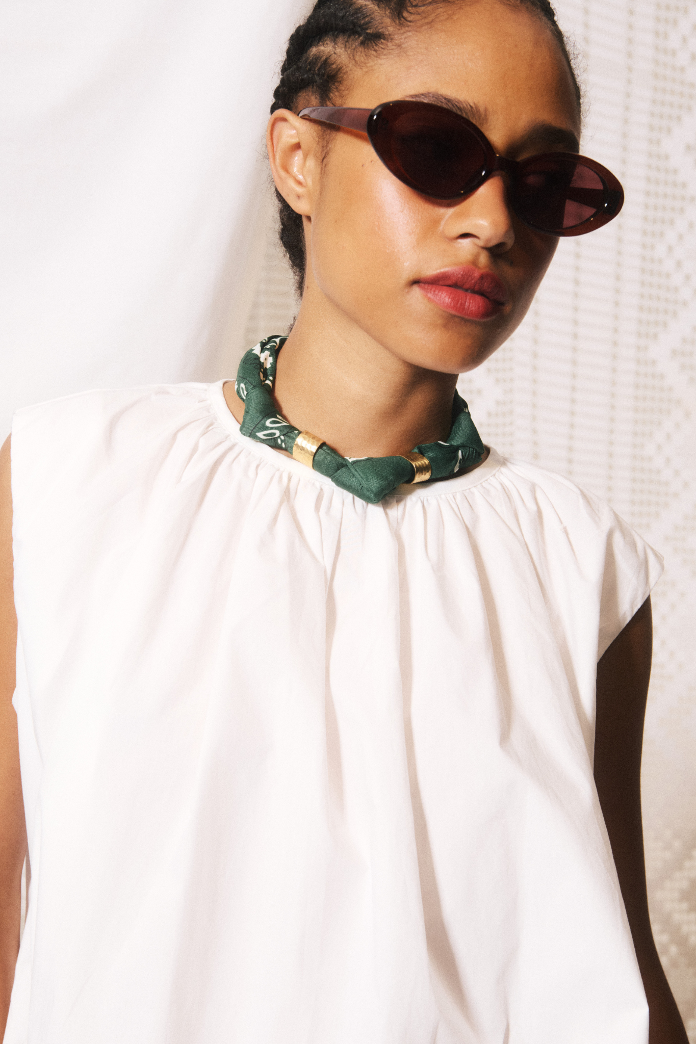 CALOGGERO TOP - BLANC