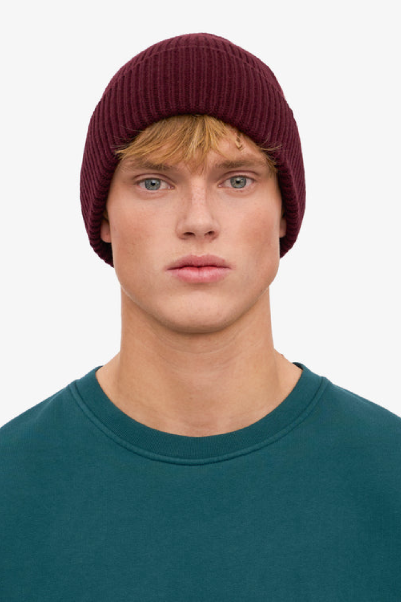 MERINO WOOL BEANIE - OXBLOOD RED
