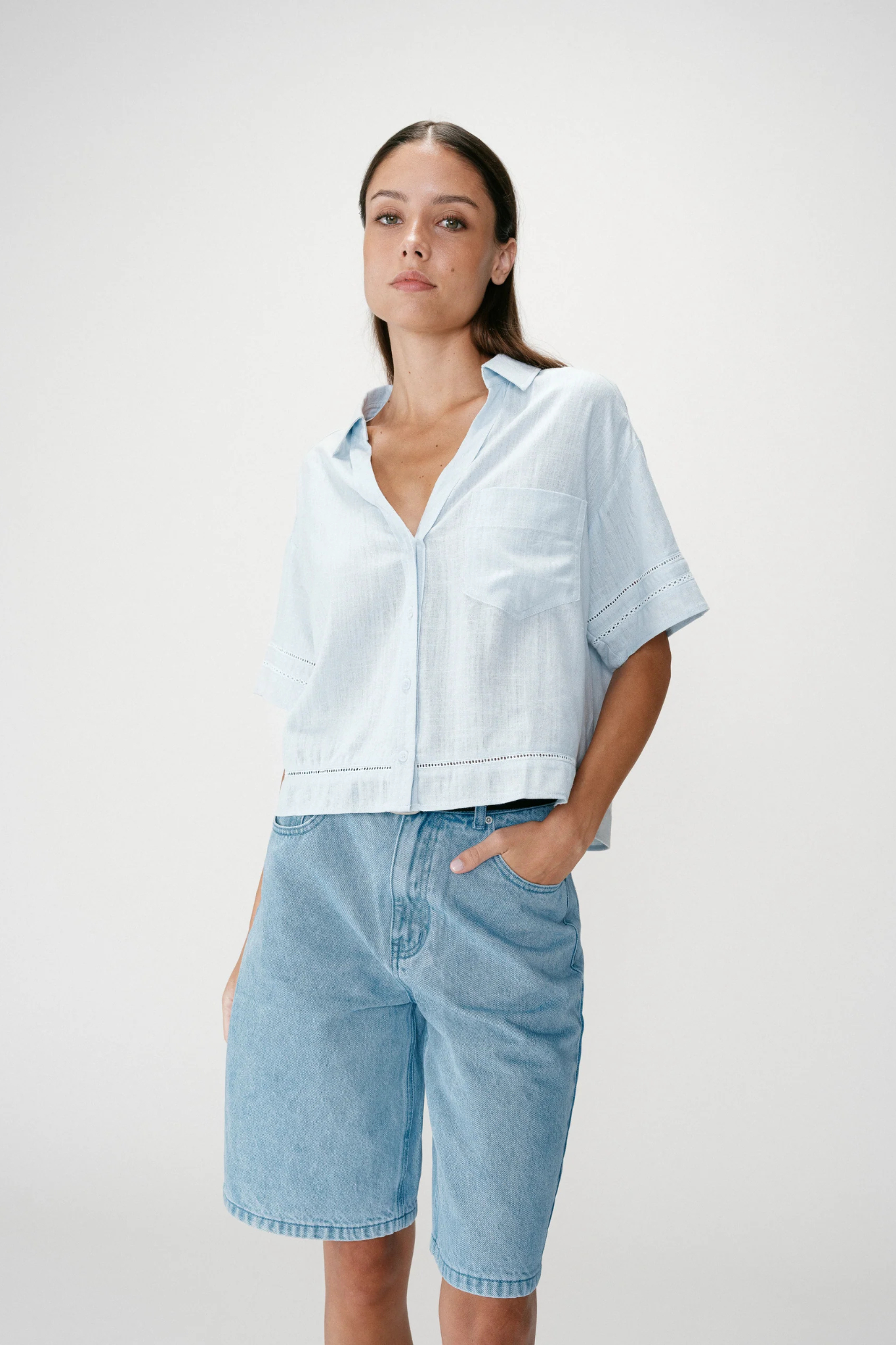 WINKA BLOUSE - CIEL