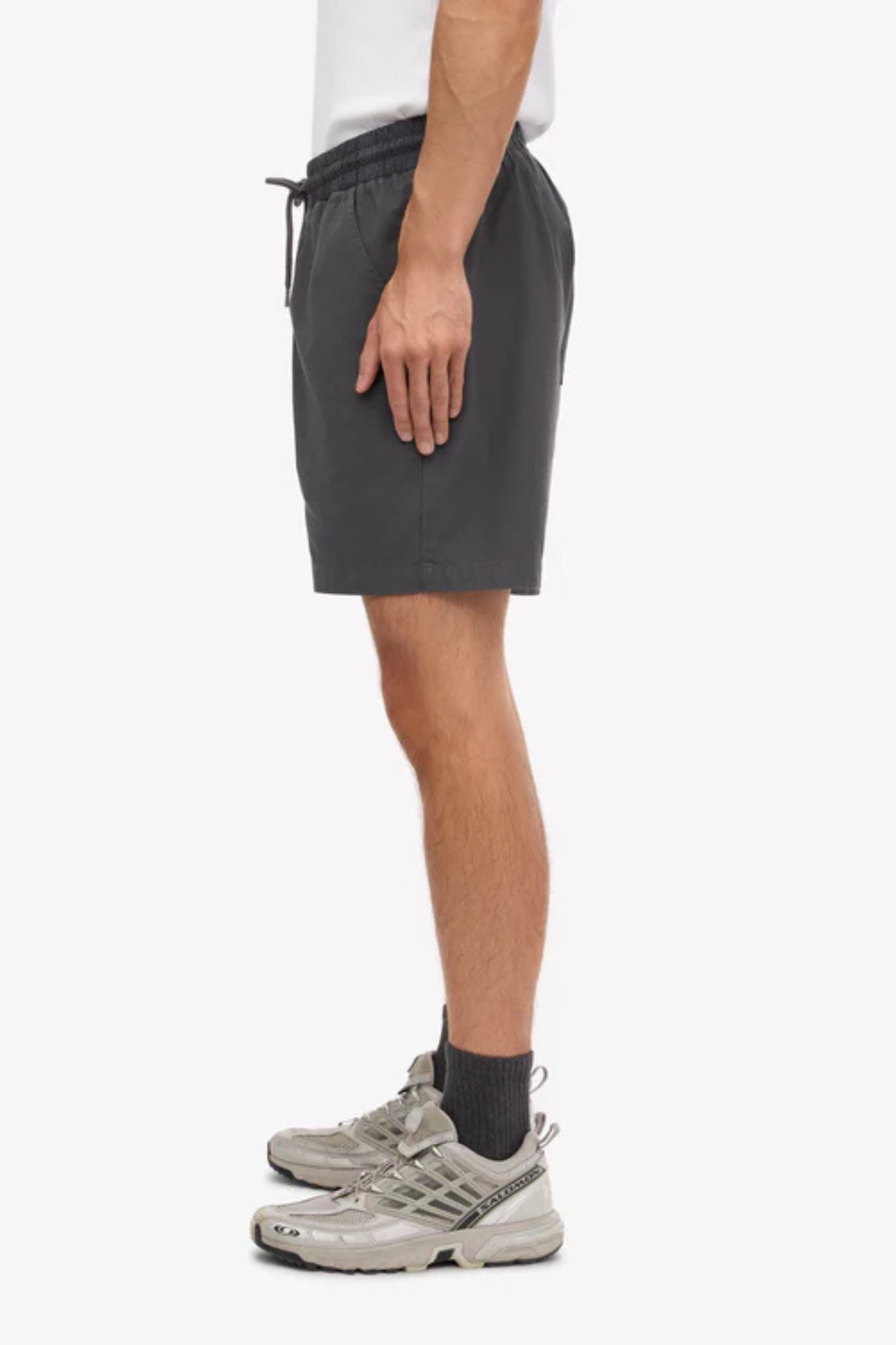 ORGANIC TWILL SHORTS - LAVA GREY