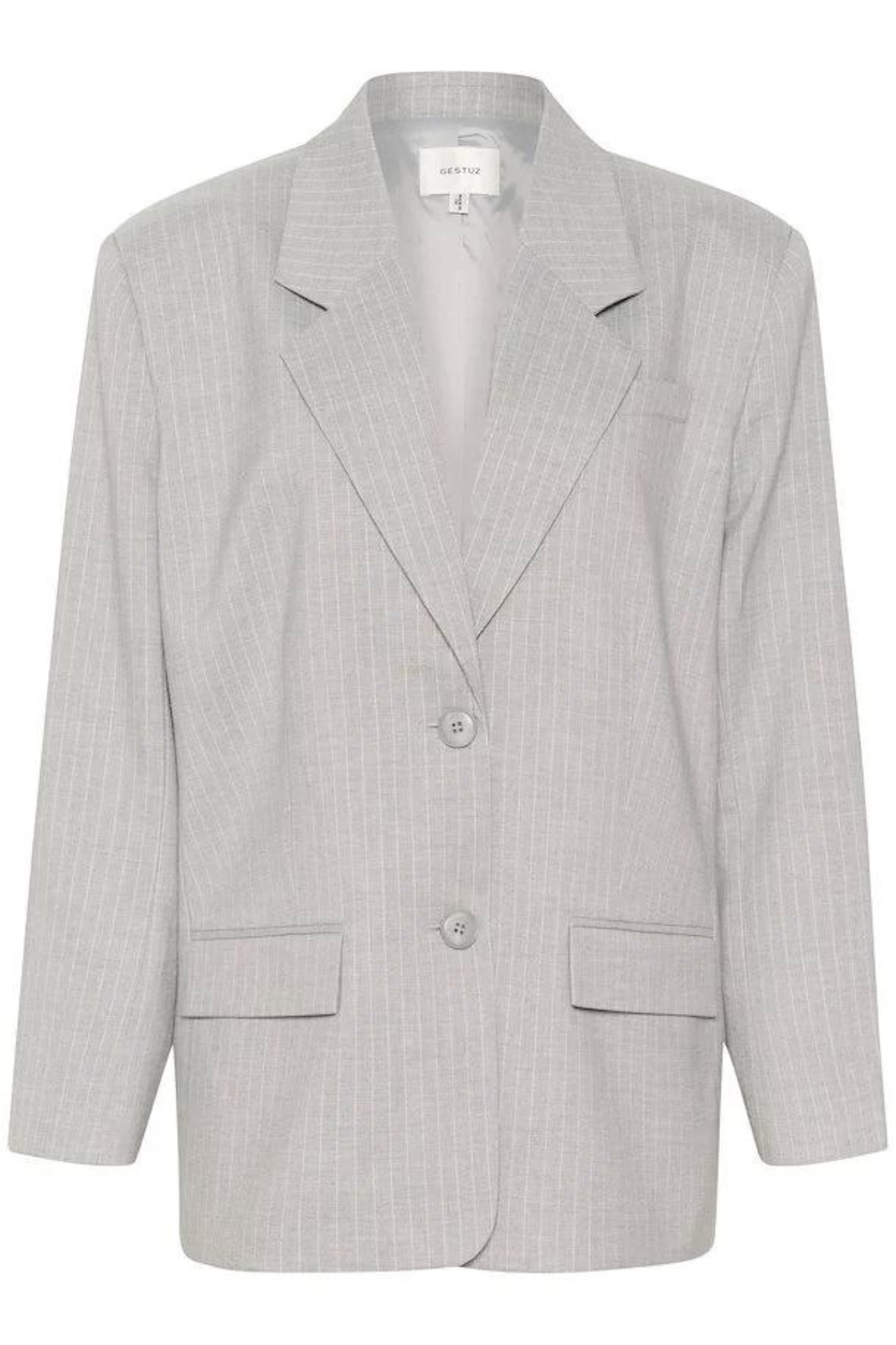 PAULA PINSTRIPE BLAZER - GREY