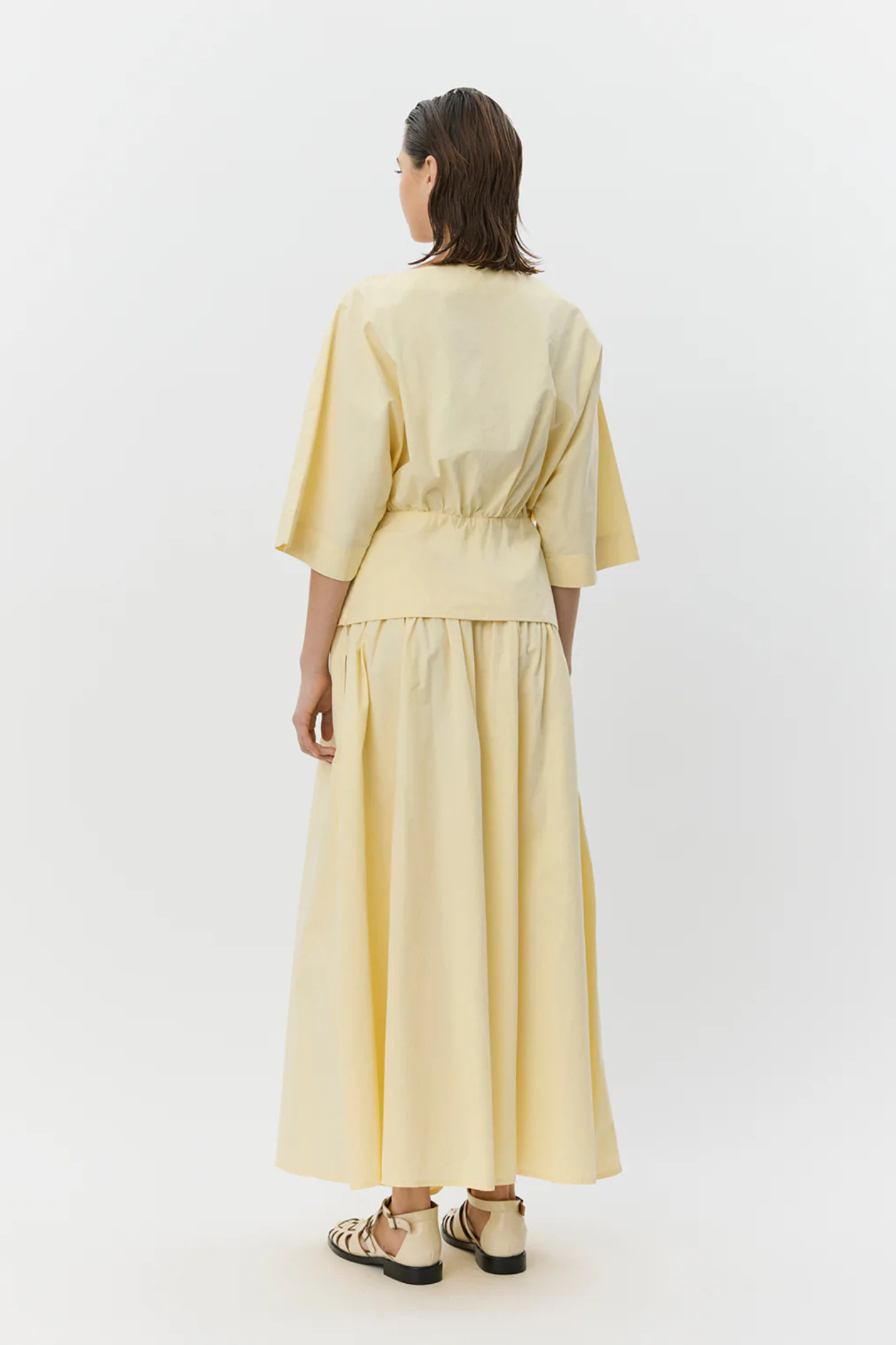 JUNEAU MIDI SKIRT - LIGHT YELLOW