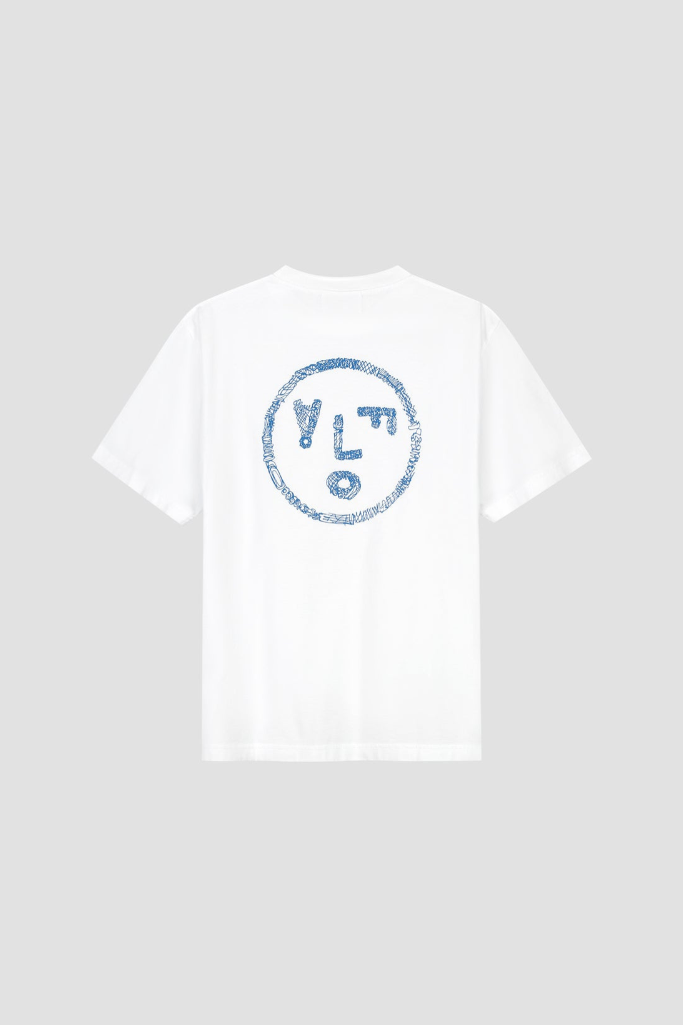 SCRIBBLE FACE T-SHIRT - OPTICAL WHITE