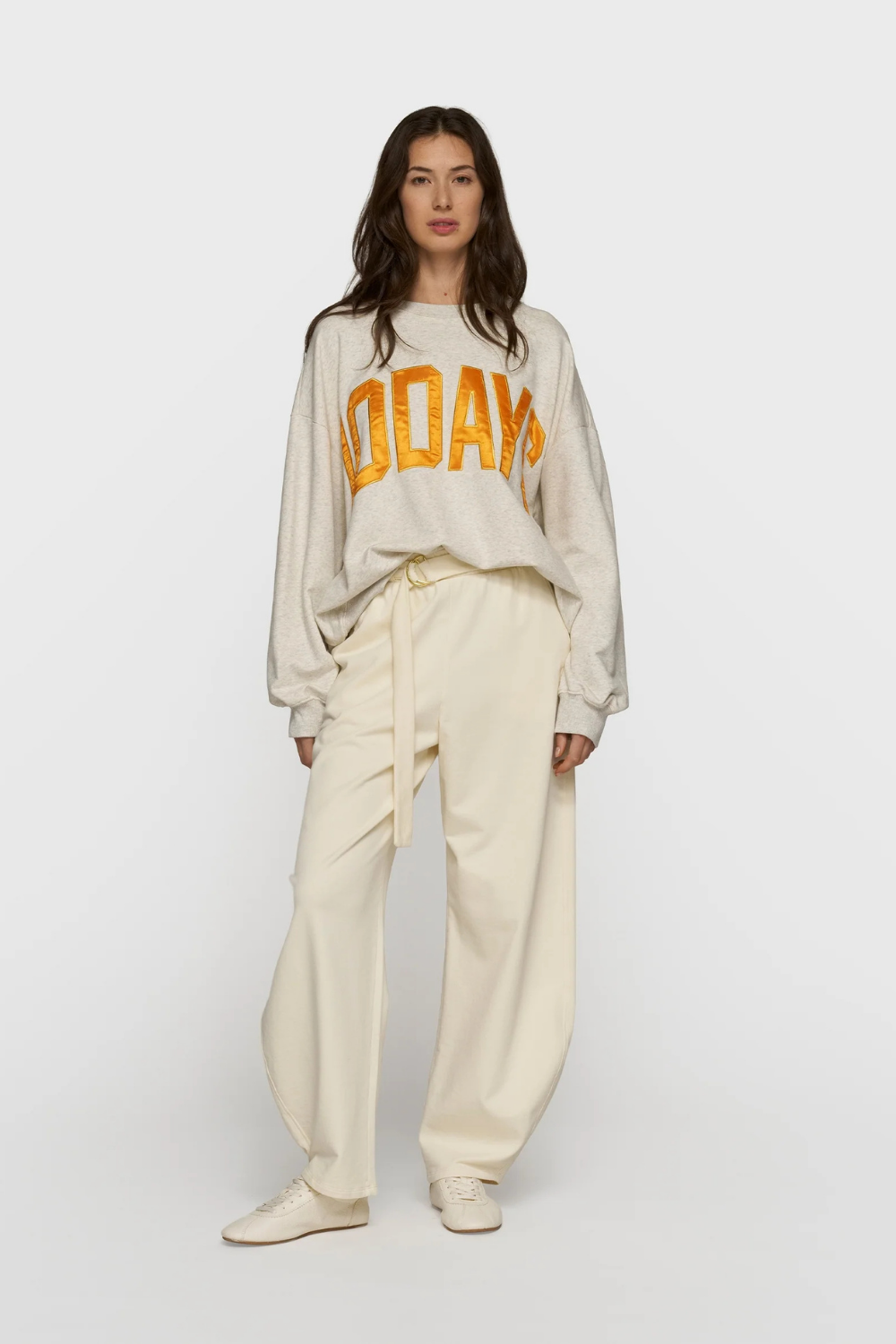 10DAYS SWEATER - SOFT WHITE MELEE