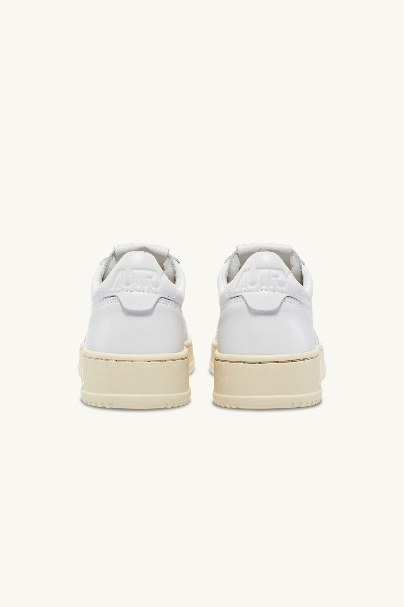 AULW-LL15 - MEDALIST LOW SNEAKERS IN LEATHER WHITE
