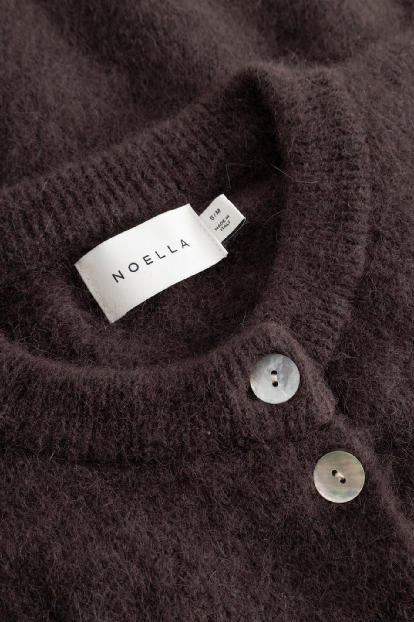 KAE KNIT CARDIGAN - CHOCOLATE