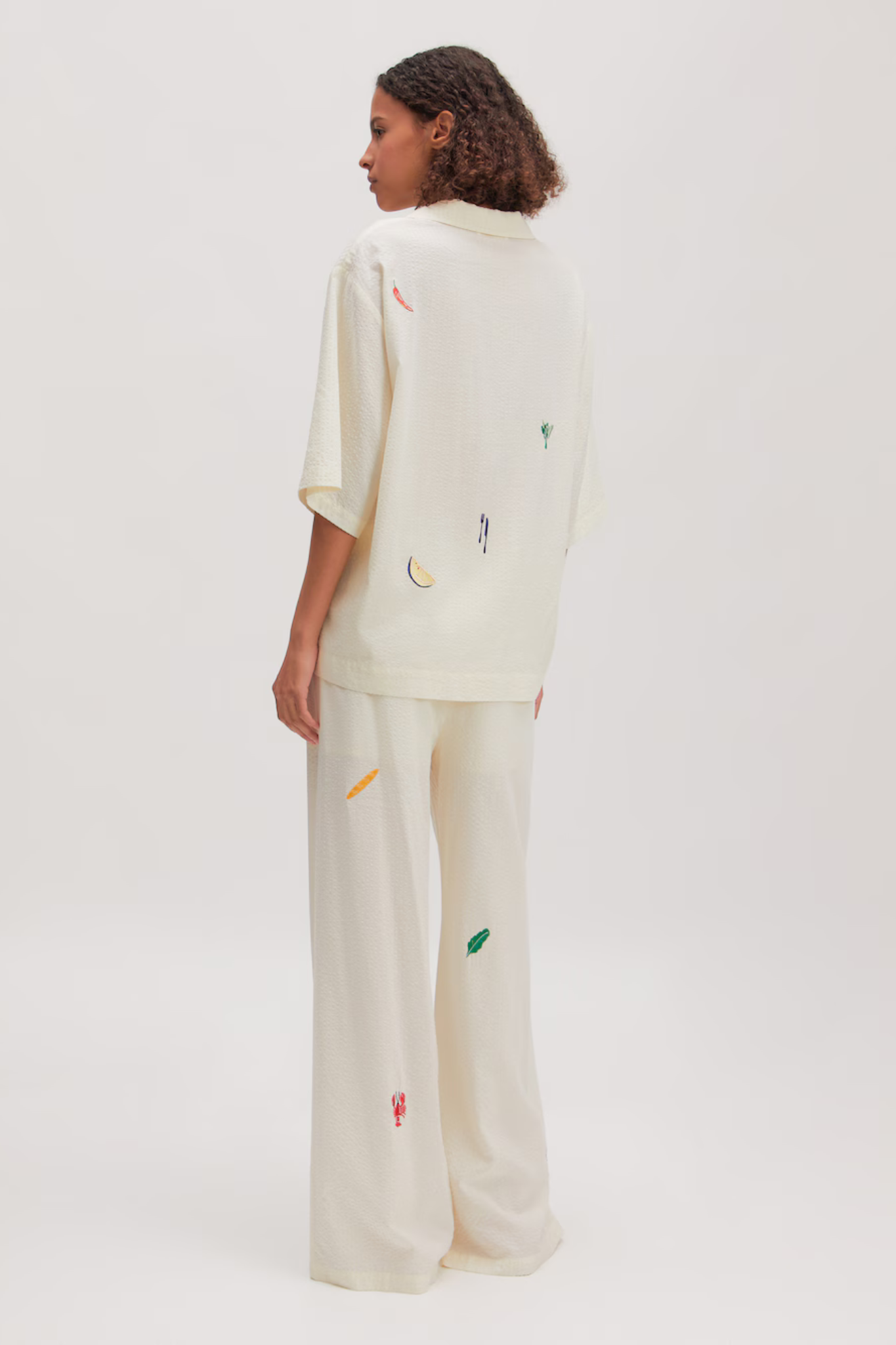 HOLLY SHIRT - PAPYRUS + EMBROIDERY