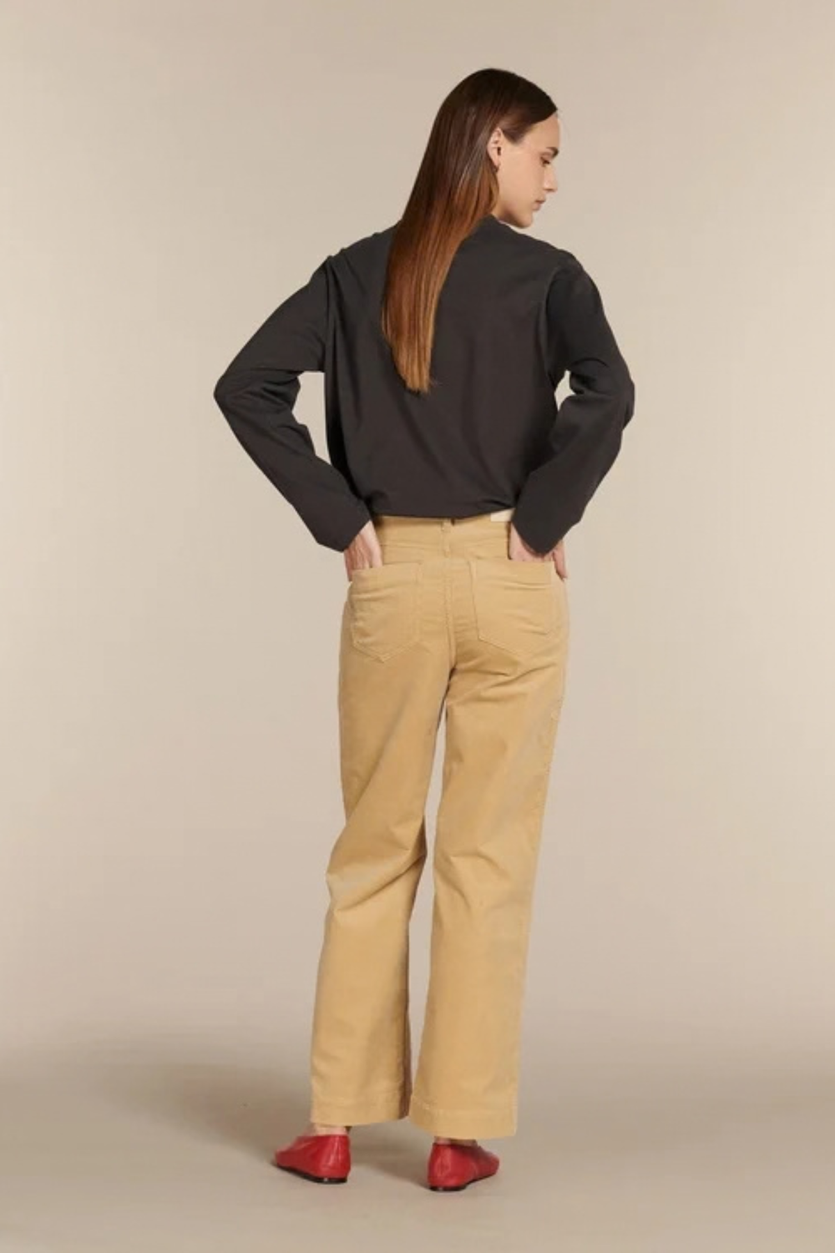 CARY LS TOP - TRUFFLE
