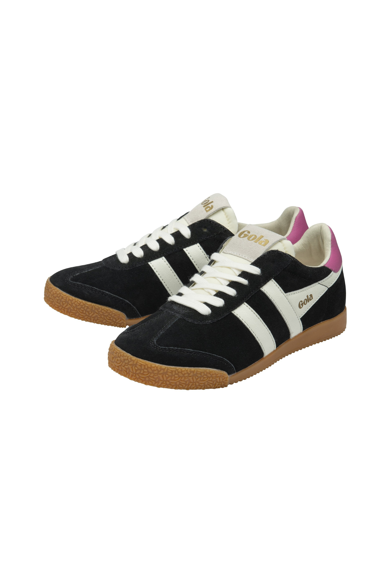 GOLA ELAN SNEAKERS WOMEN - BLACK/OFF WHITE/FUCHSIA