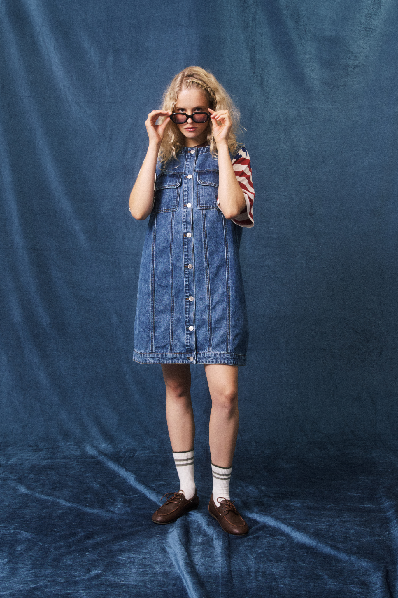ELDA DRESS - BLUE JEAN