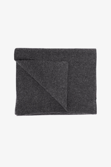 MERINO WOOL SCARF - LAVA GREY