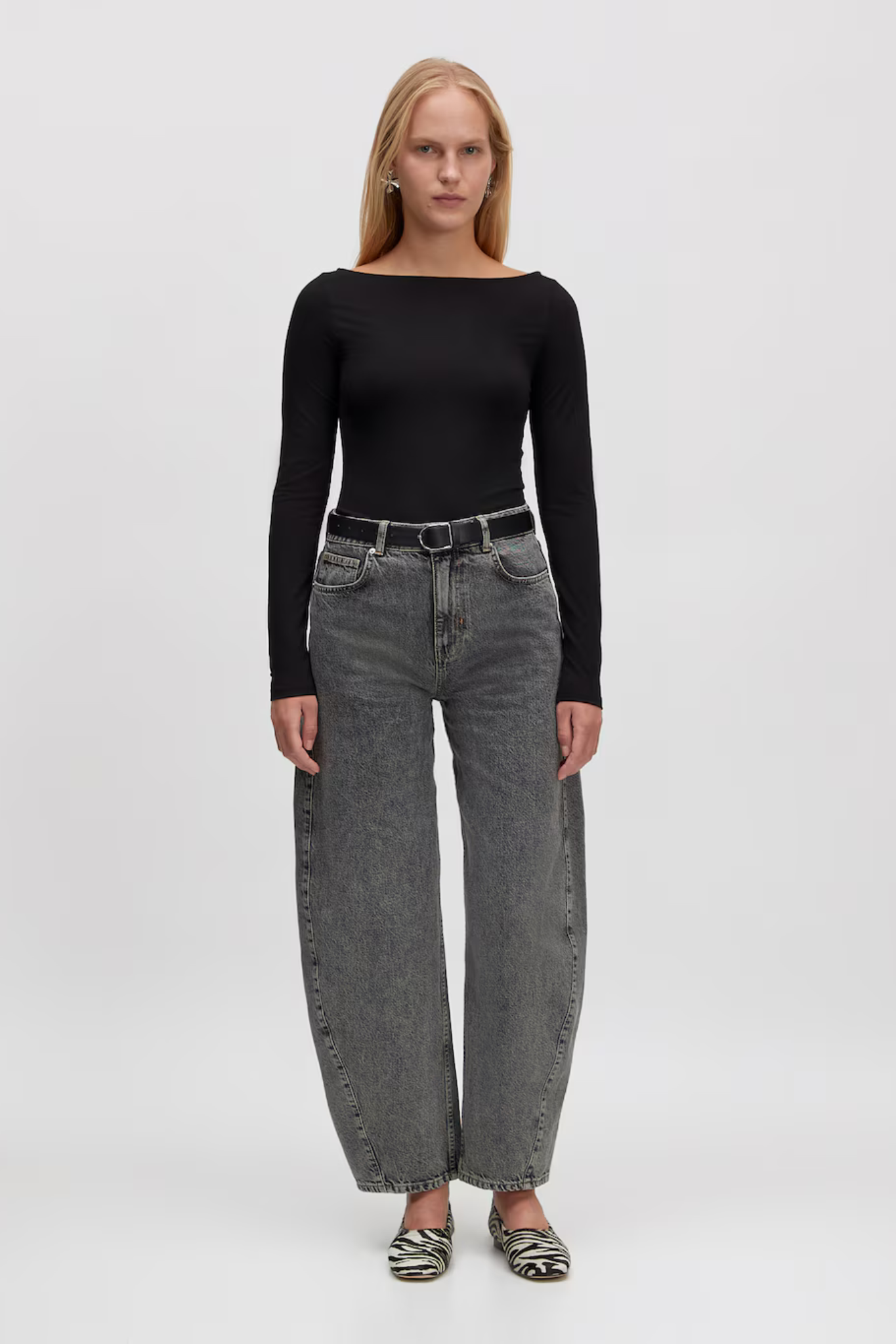 CAMILLA DENIM PANTS - GREY WASHED
