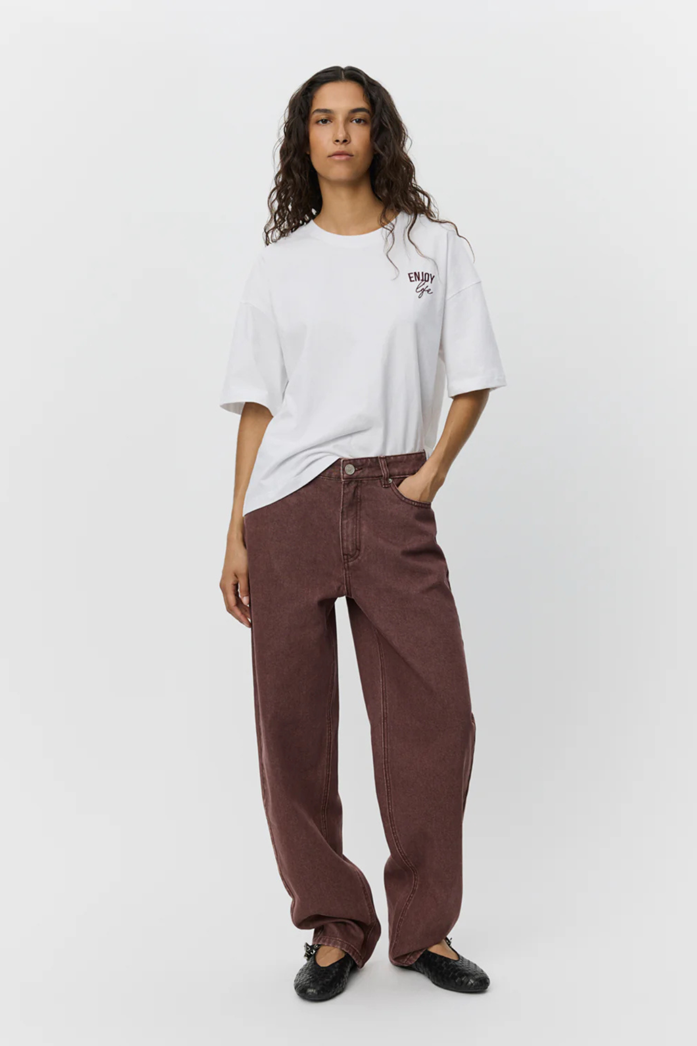 TOKYO JEANS - BURGUNDY