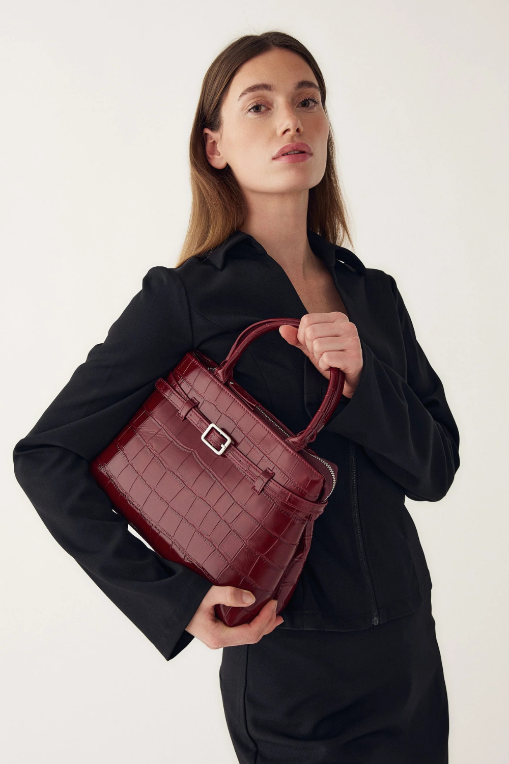 MACIE BAG - DARK RED