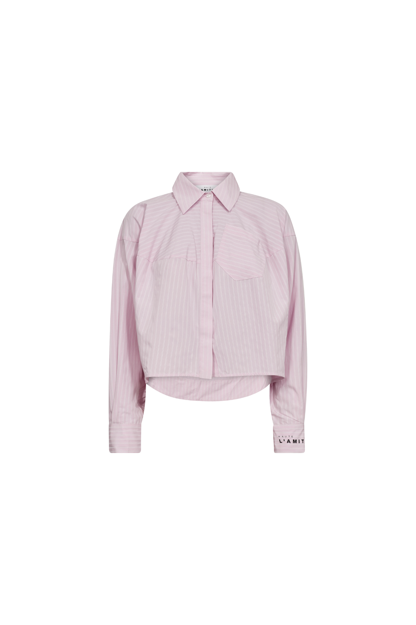 SOPHIE ROSE STRIPE SHIRT - ICED ROSE