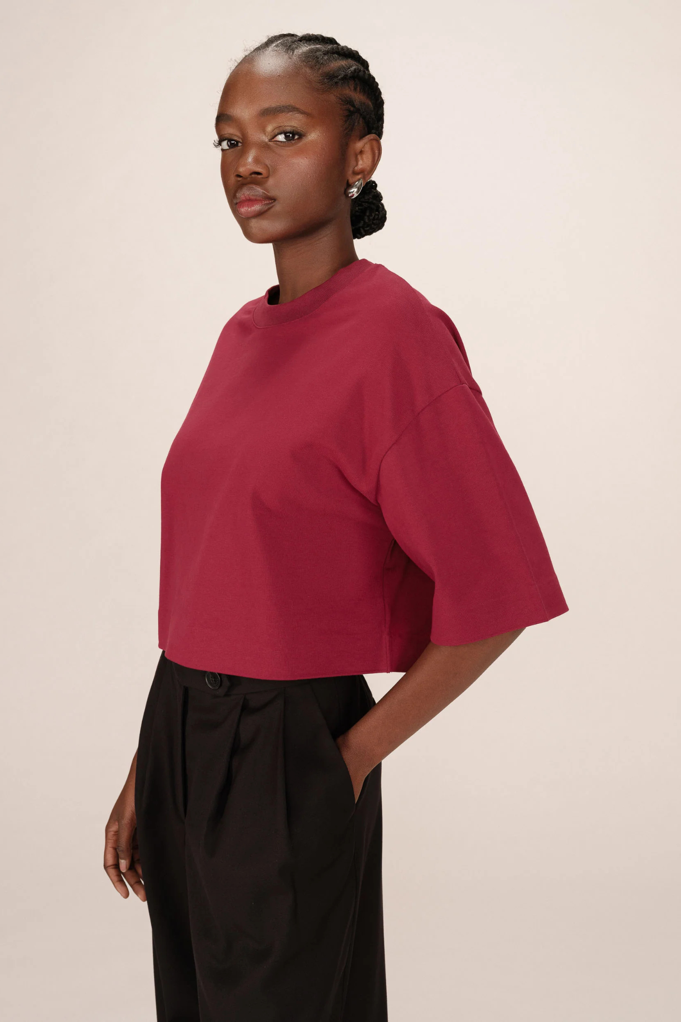 STAR T-SHIRT - BORDEAUX