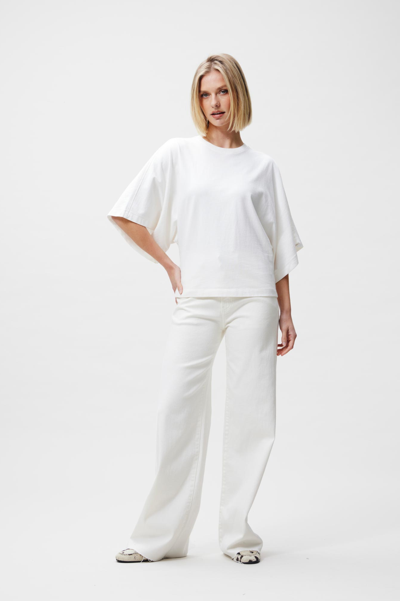 BATSLEEVE T-SHIRT - OFF WHITE