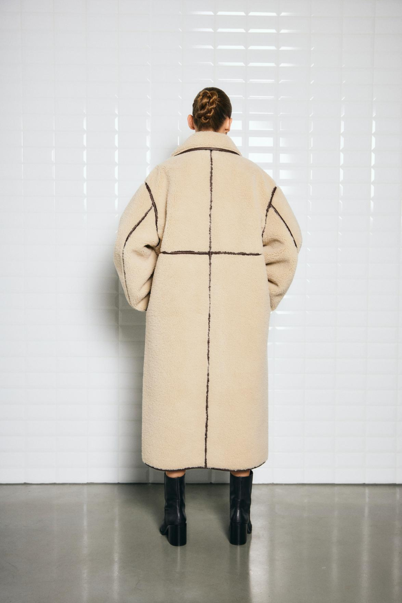 DAJANA PILE COAT - BIRCH