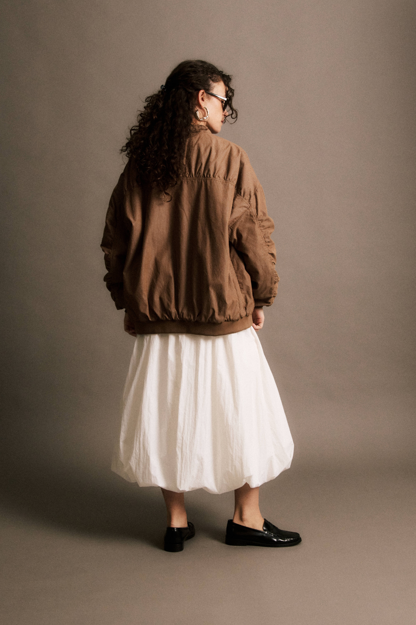 NATHAN BOMBER JACKET - CHOCOLAT