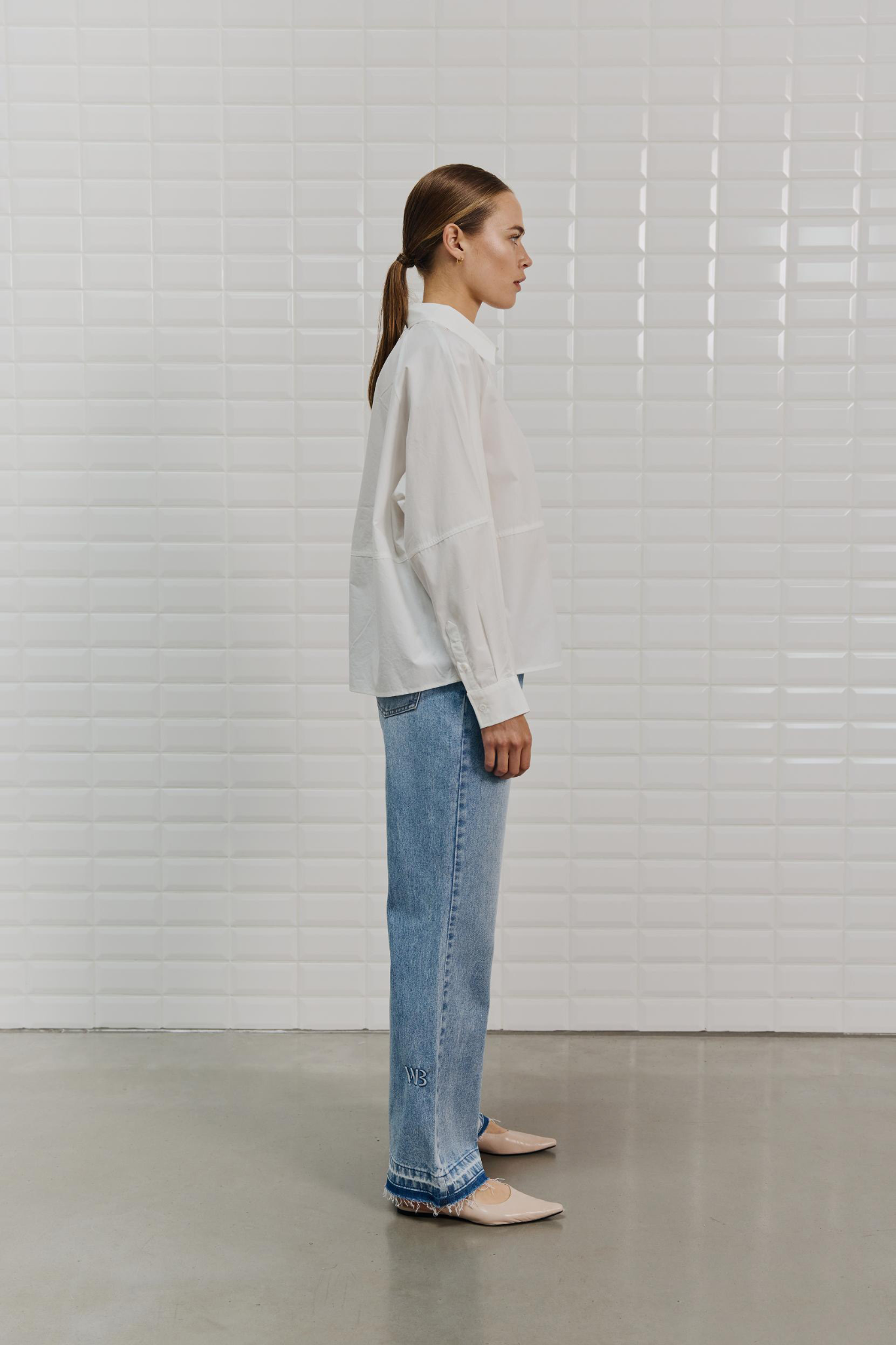 REBECCA LS SHIRT - WHITE