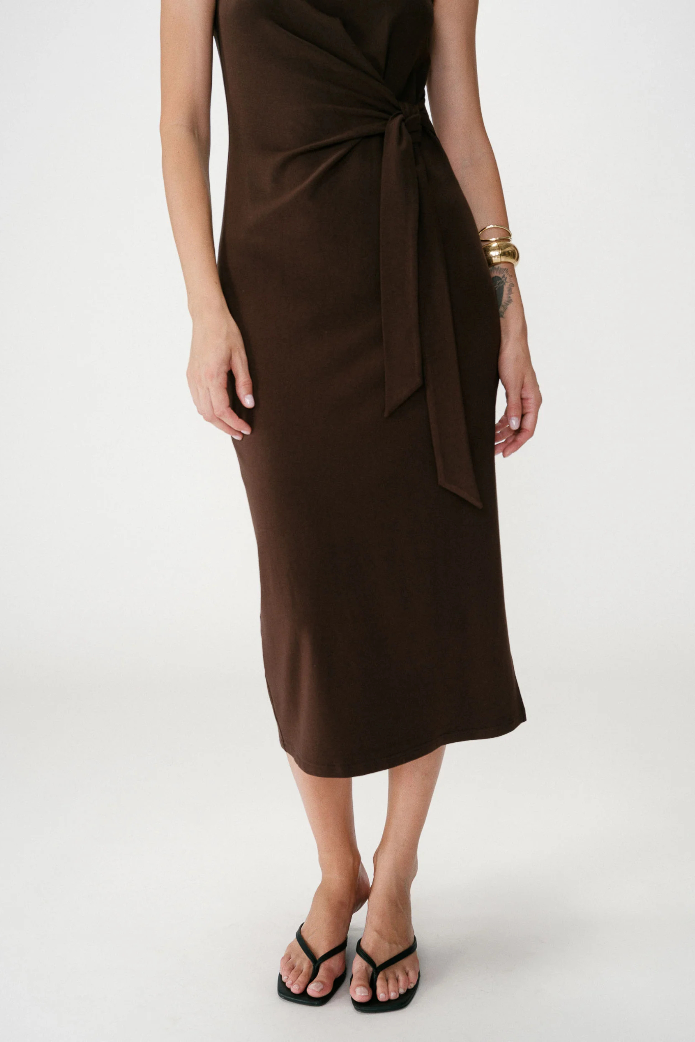 WYLA DRESS - CHOCOLAT