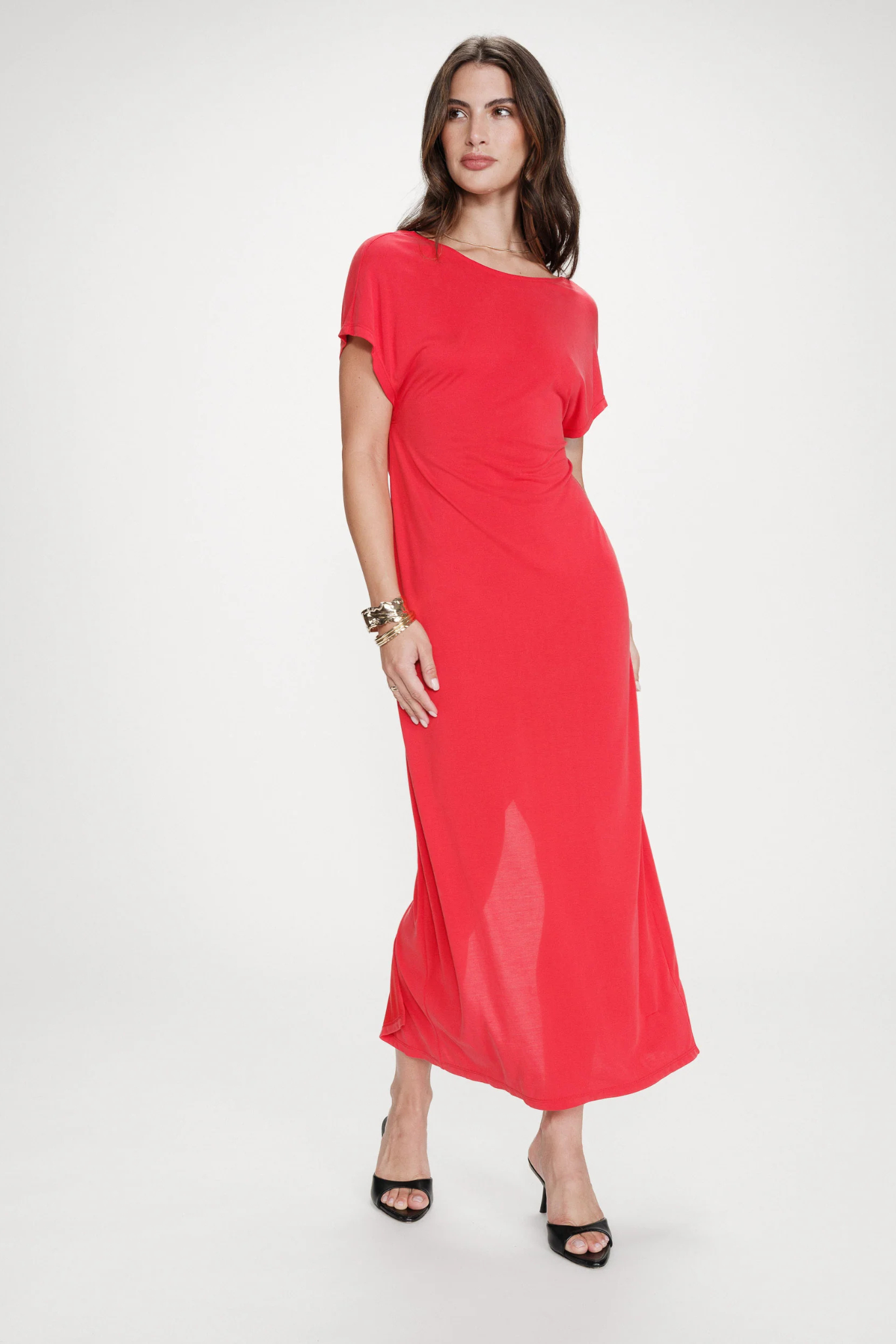 PEACE LONG DRESS - FUCHSIA
