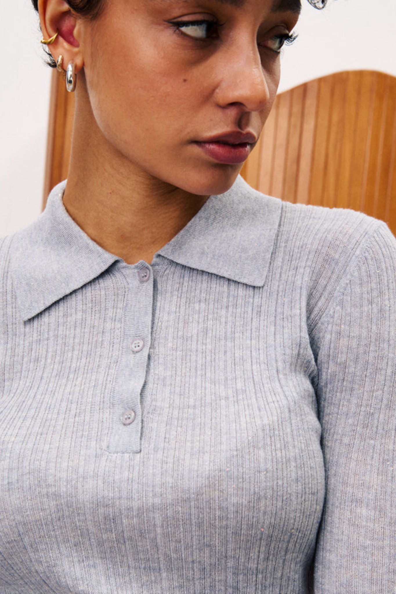 CHARTREUX TOP - GREY
