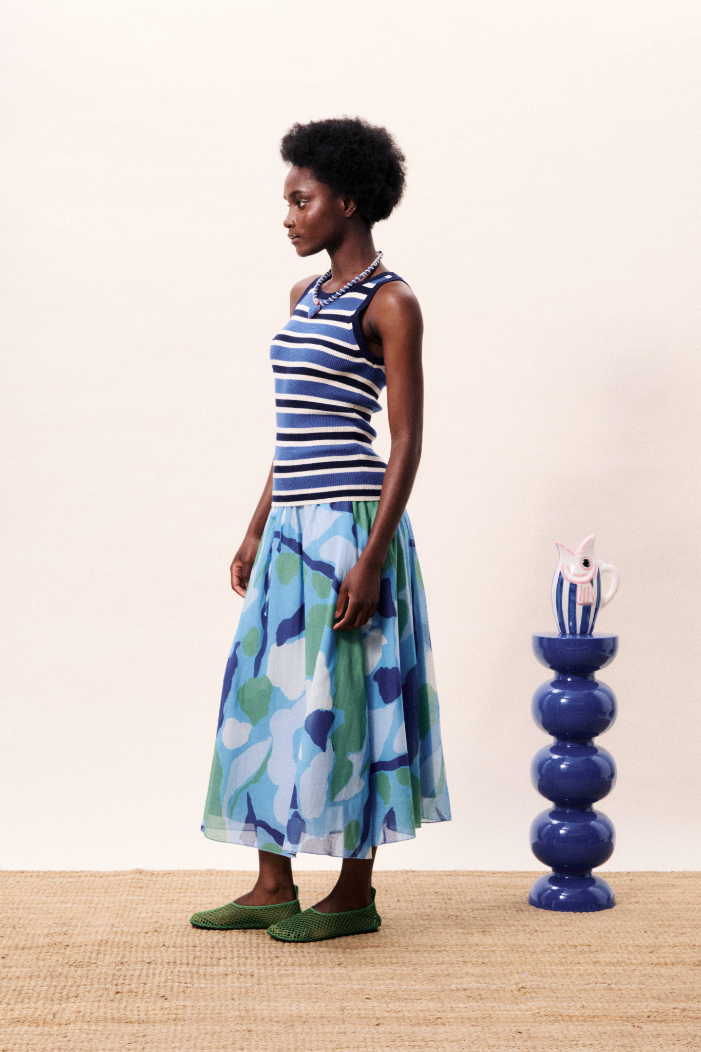 CERULEEN TOP - NAVY BLUE