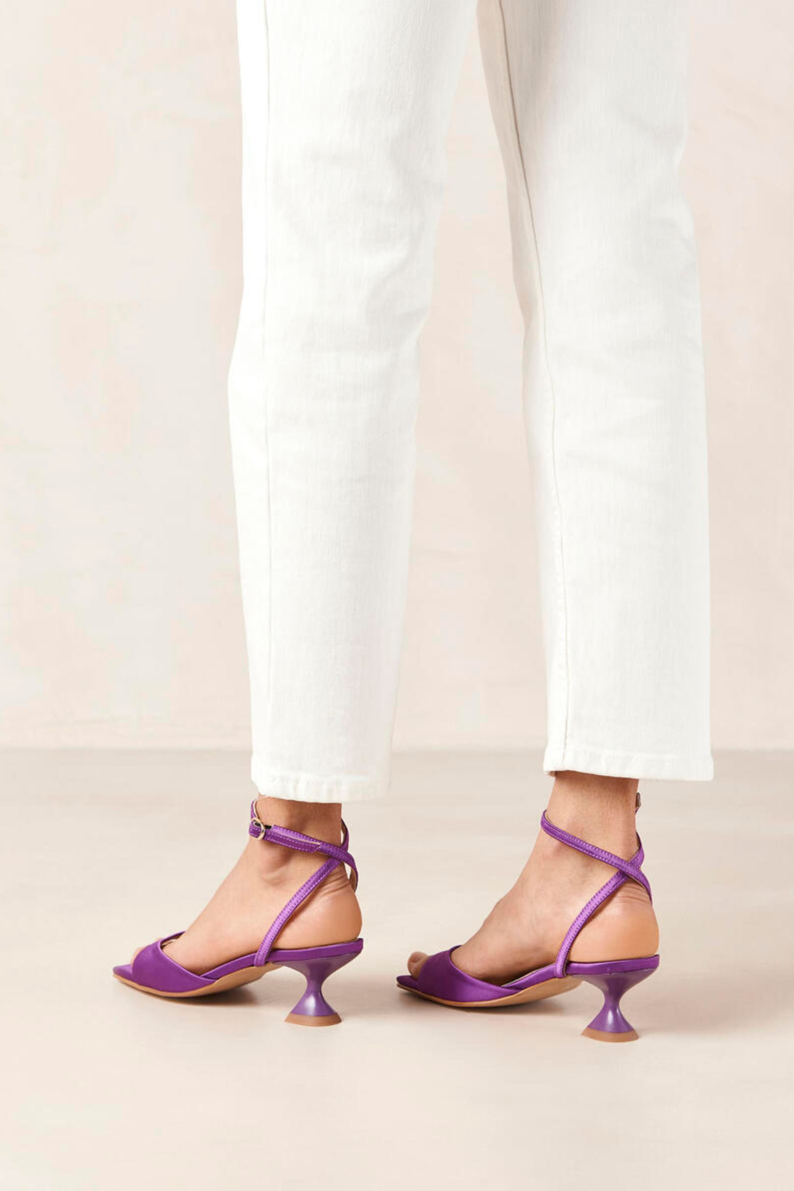 SKYE SILKY SANDALS - PURPLE