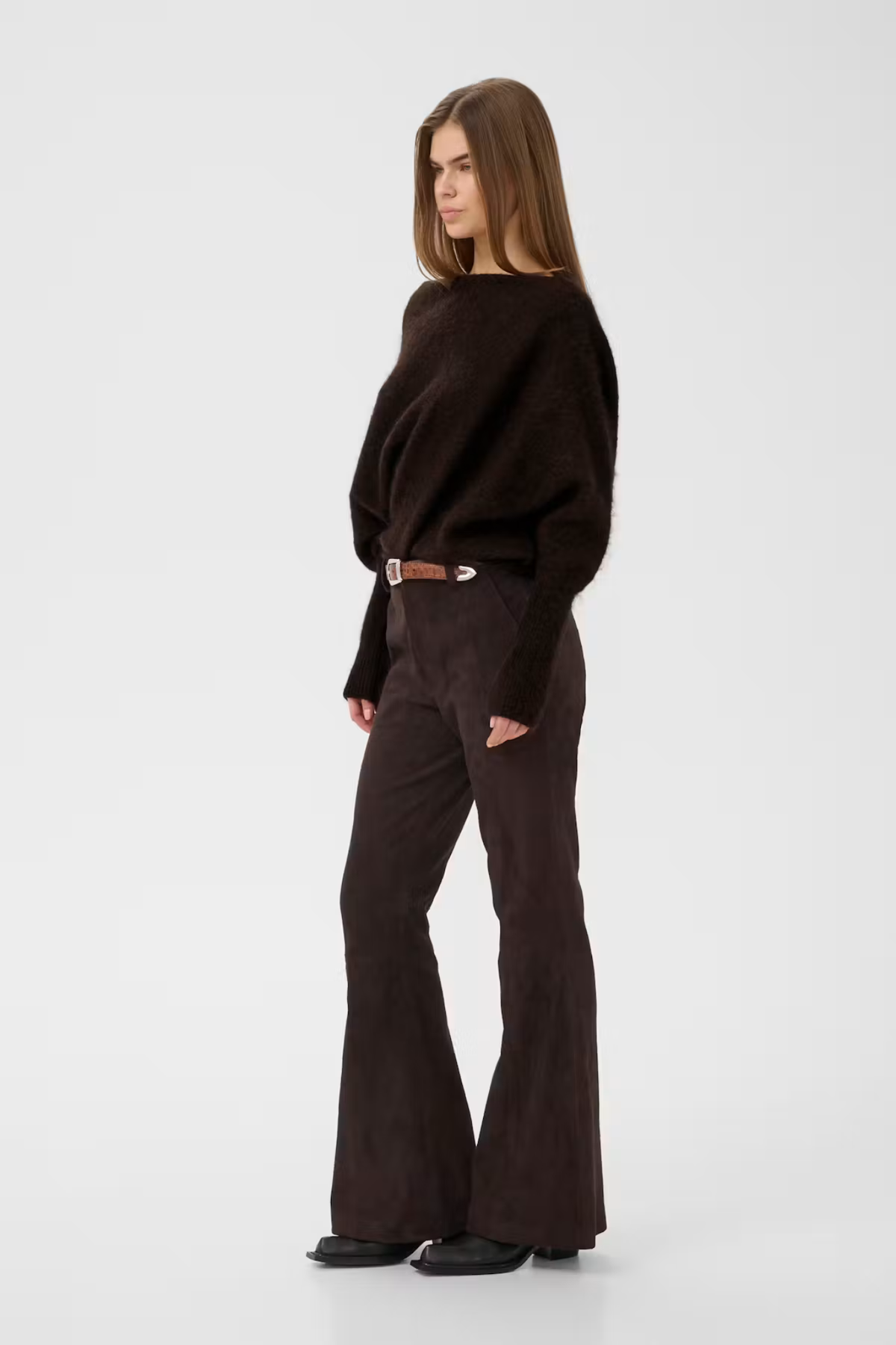 DEBBIE DRAPE PULLOVER - GANACHE MELANGE