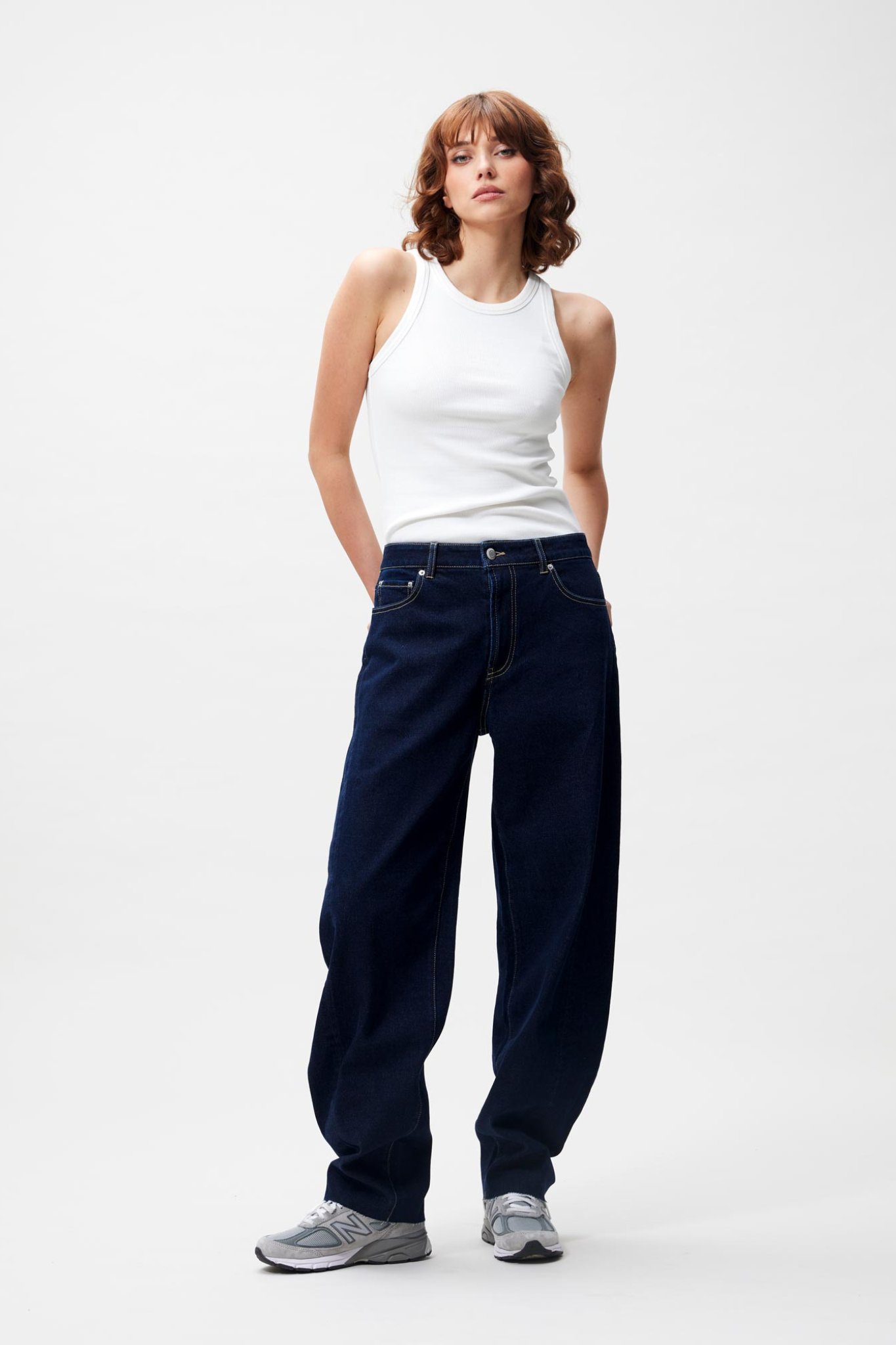 SUPER BARREL JEANS - DARK BLUE
